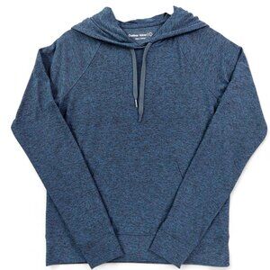 Outdoor Voices Hoodie Women Sz L Blue Pullover Lightweight Athletic Stretch Soft
